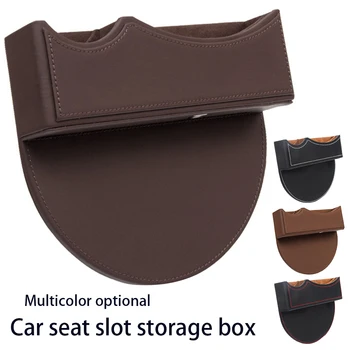 

GISAEV PU Leather Car Seat Gap Pockets Universal Size Auto Seats Crevice Storage Box Mobile Phone Organizers Car Stowing Tidying