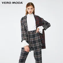 Vero Moda женское клетчатое пальто разных цветов с отворотом на запястье рукава | 319108516