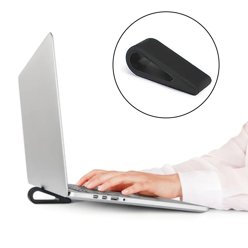 Besegad держатель для планшета, охлаждающая подставка для ноутбука, Простая подставка для ноутбука с клавиатурой, подставка для офиса, охлаждающая подставка, школьные принадлежности - Цвет: Черный