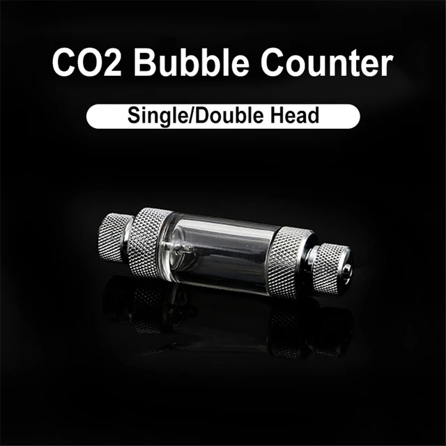 Contabolle CO2 Per Acquario - Doppia Testa In Alluminio E Acrilico Per Controllo Gas - Foto 11