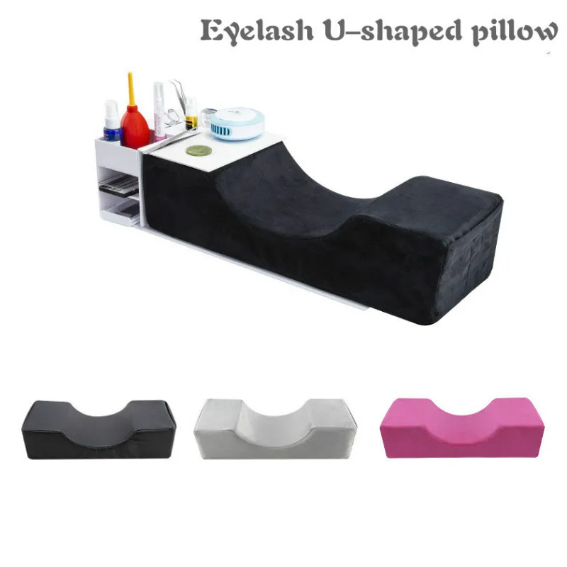 

Eyelash Extension Pillow Stand Soft Grafting Eyelashes Memory Foam Eyelash Extension Pillow Makeup Salon With Pocket