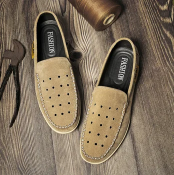 

2020 Men's Premium Pigskin Beanie Shoes, Lightweight Comfortable Breathable Men's Shoes, Leather Men's Shoes Sneakers