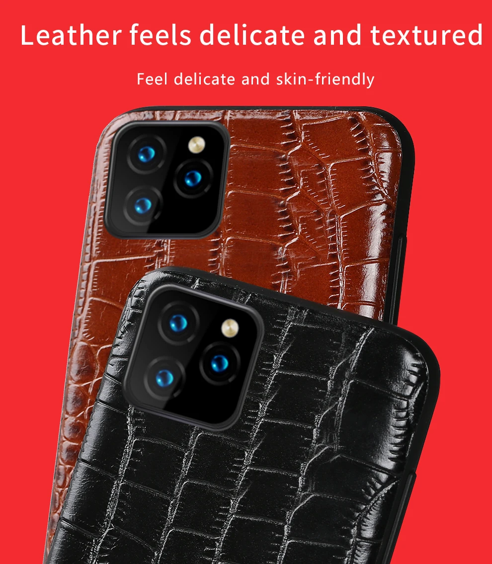 Genuine Leather Full Protective Case for iPhone 12 Pro