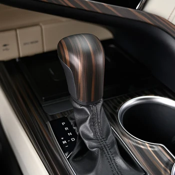 

Steering Wheel Button Frame Gear Head Knob Cover Central Strip Interior Stickers ABS Golden Wood For Toyota Camry 2018 2019 2020