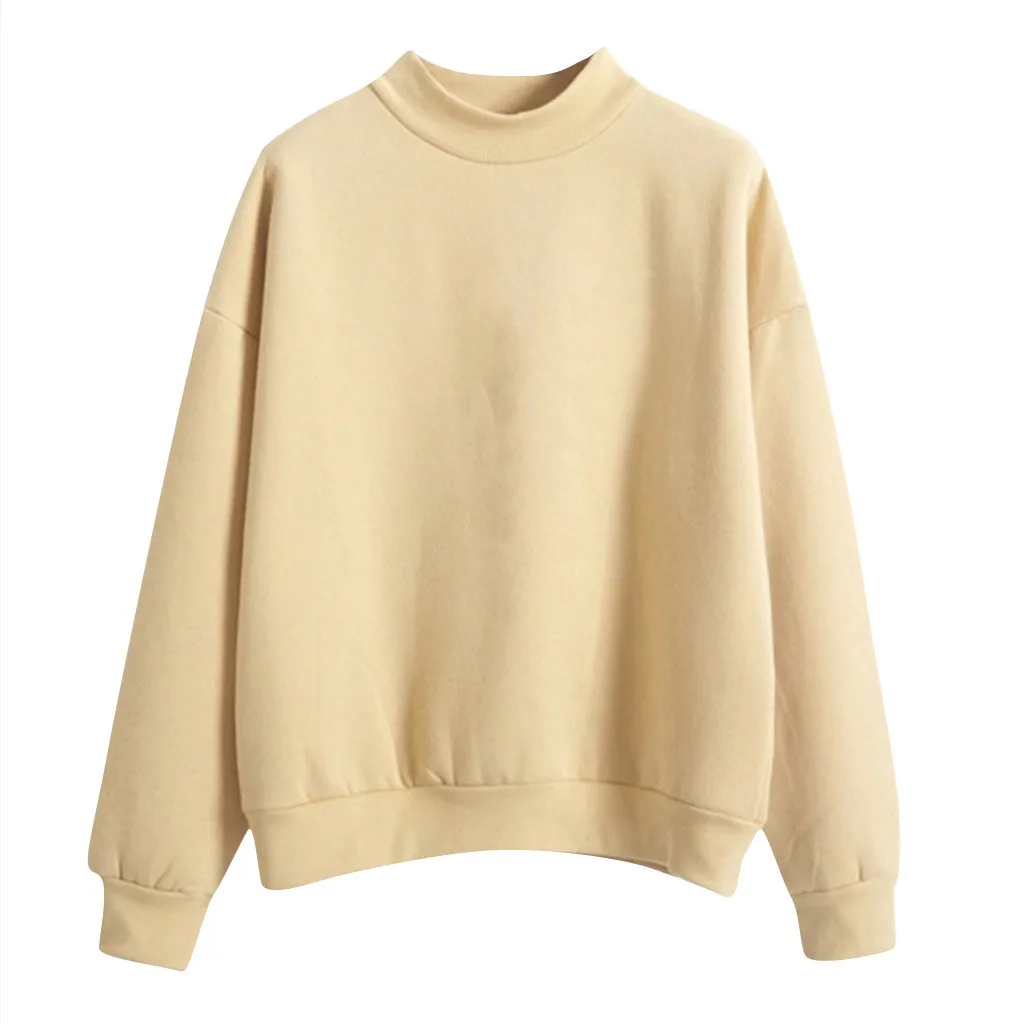 

Womail Long Sleeve Sweatshirt Winter Solid Round Neck Long Sleeve Sweatshirt Women 2019 Womens Autumn Sweatshirts