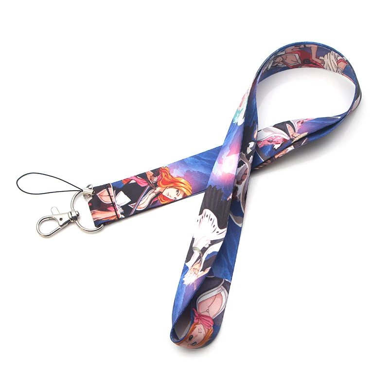 PC188 аниме брелок для ключей Bleach Lanyards держатель удостоверения личности ID карта Пропуск Тренажерный зал мобильный телефон USB бейдж держатель ключевой ремень