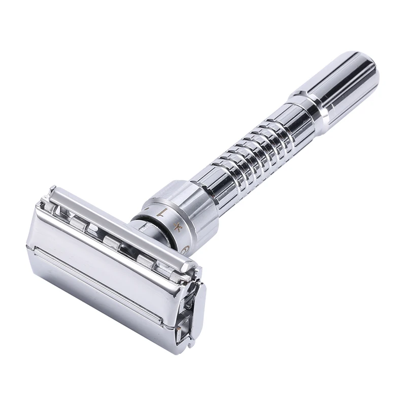Safety-Razor Shaver-Blades Shaving Adjustable Double-Edge New with Zinc-Alloy