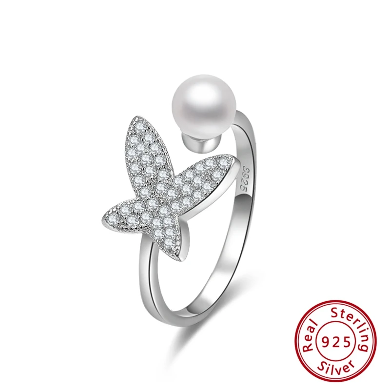 SR122 ORSA JEWELS женские кольца из натуральной 925 пробы, Серебряное двойное сферическое необычное регулируемое женское уникальное кольцо, ювелирное изделие SR120 - Цвет камня: SR122