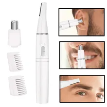 Nose Hair Trimmer for Men Professional Painless Eyebrow Trimmer Electric Facial Hair Removal Razor for Women Makeup Tool 2 in 1