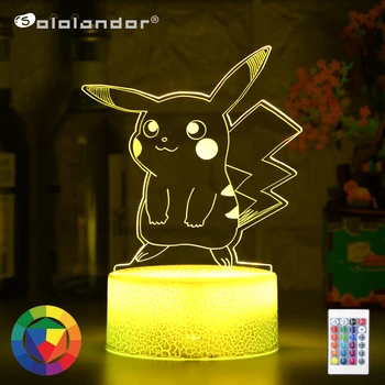 

Anime cute 3d Night Lamp Hologram Illusion Color Changing Nightlight for Home Decoration Unique Gift for Her Baby Night Light