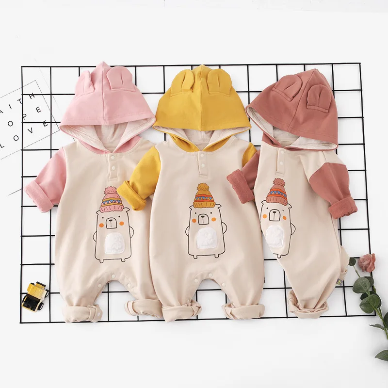 Roupas Bebe/Одежда для новорожденных цельный комбинезон с рисунком бутылки молока и капюшоном, унисекс, Детская Пижама-комбинезон с героями мультфильмов, толстовки с капюшоном, комбинезон, костюм