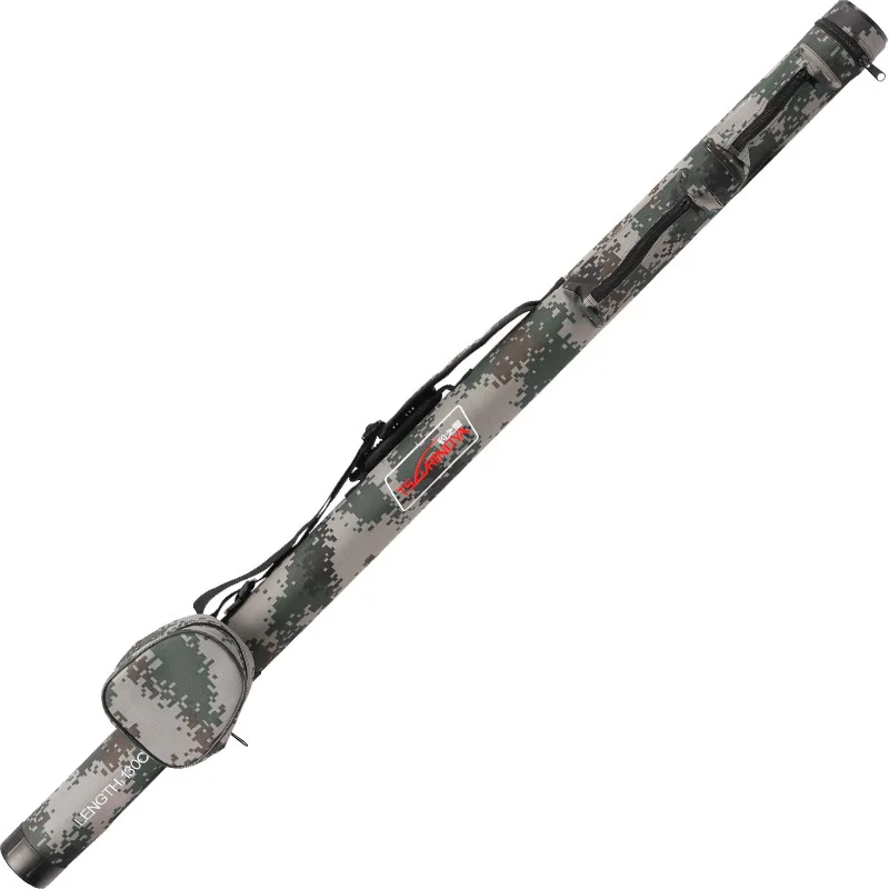 

Trulinoya Lure Rod Bag 1.3 M with One Side Double Layer Rod Tube Rod Bucket Rock Fishing Bag gan tong Lure Rod Bag