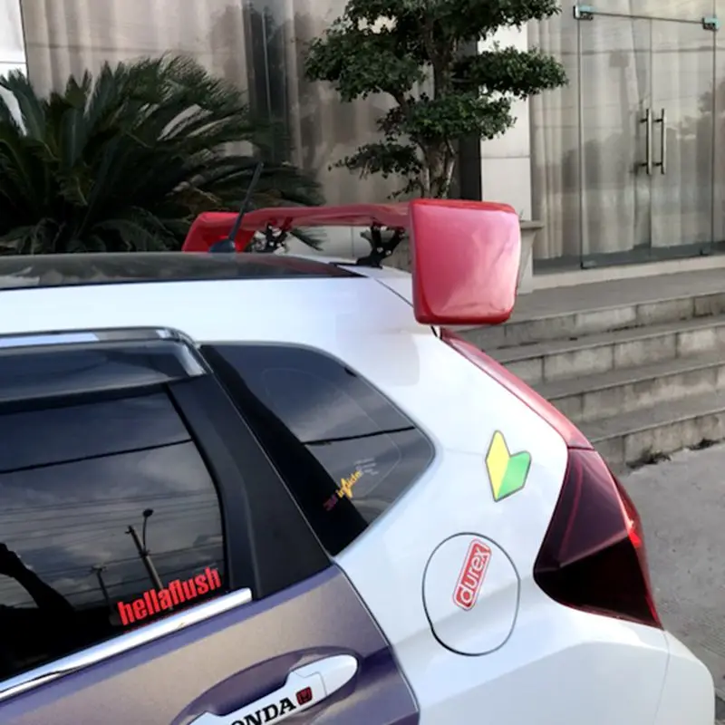 Спойлер для honda fit ABS автомобильное украшение в виде хвостового крыла Спойлер на задний багажник, крыло для honda jazz
