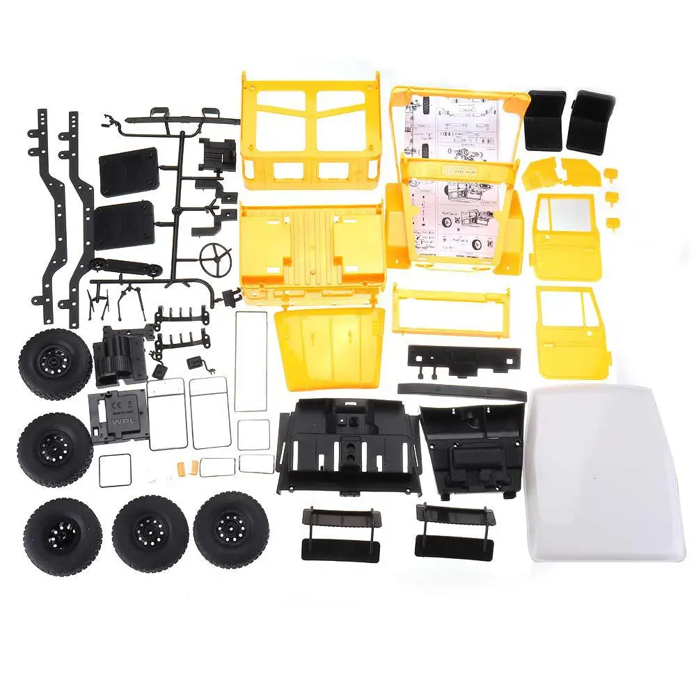 HobbyLane WPL C34KM 1/16 Metal Edition Kit 4WD 2,4G Buggy Crawler внедорожный Радиоуправляемый автомобиль 2CH модели транспортных средств с головной светильник