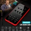

1000mAh Live Sound Card Audio External Bluetooth USB Headset Microphone bluetooth Broad Connection for Phone PC Live Sound Card