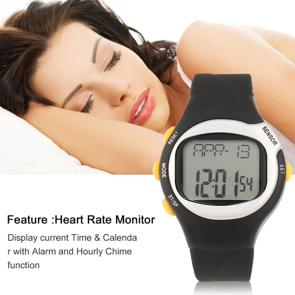 

Pulse Heart Rate Monitor Wrist Watch Calories Counter Sports Fitness Exercise