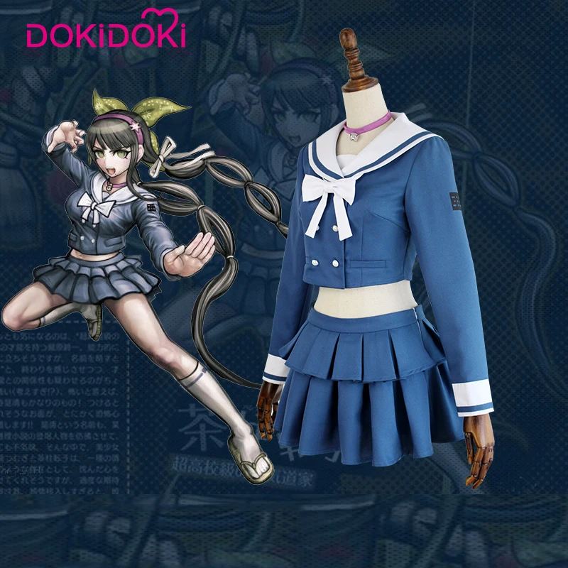 DokiDoki игра Danganronpa Косплей Tenko Chabashira женский костюм на Хеллоуин синий Danganronpa V3: Killing Harmony Косплей Костюм