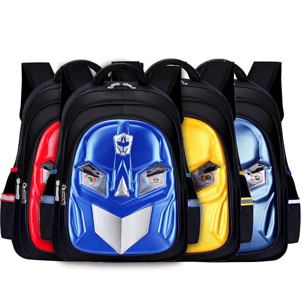 

Schoolbag for Elementary School Students Cartoon Transformers Children Backpack Boy Anime Cute Backpack 3-6 Grade Spine-