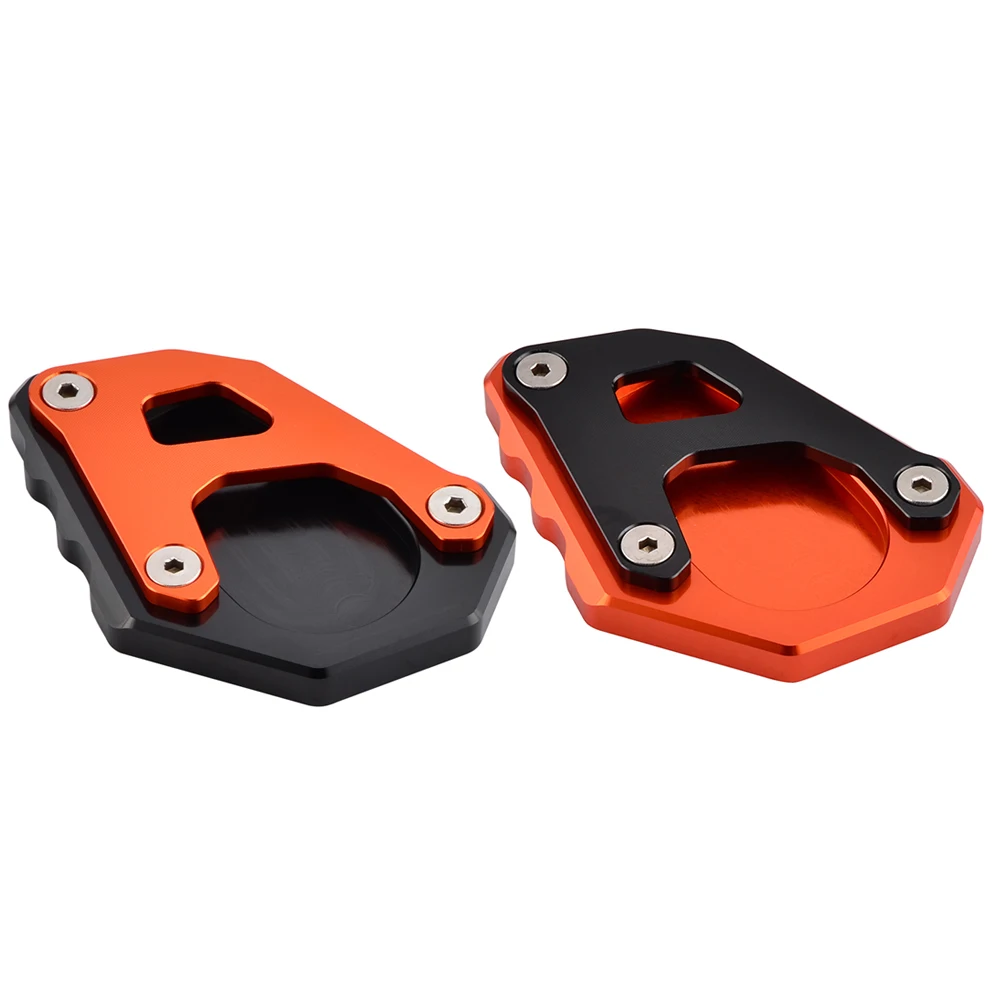 FXCNC Racing Aluminum CNC Motorcycle Side Stand Plate Kickstand Extension Pad Fit For KTM Duke 125 200 390 690 SMC 