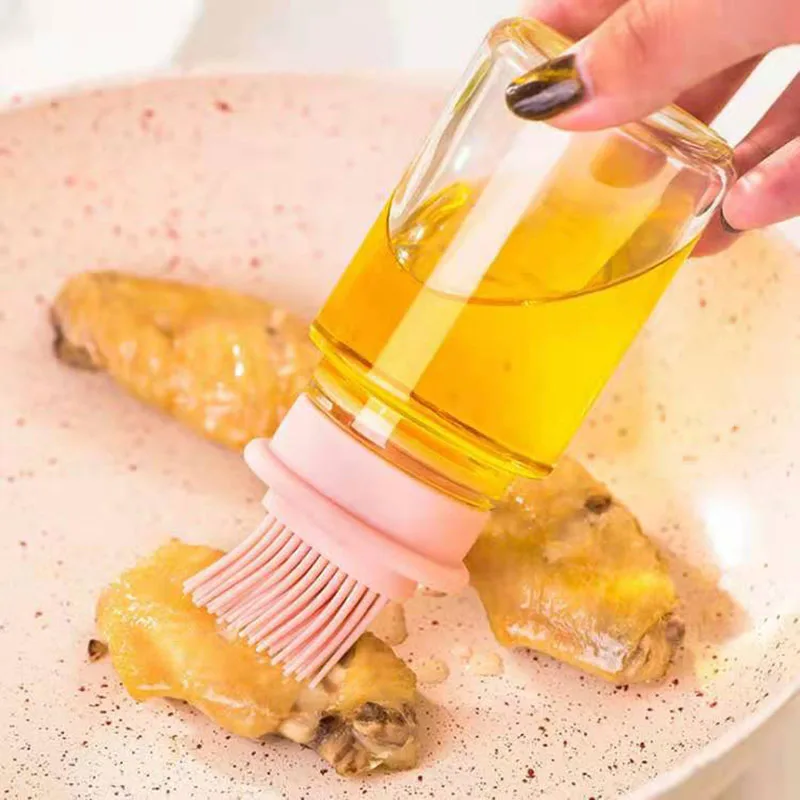 Кухня инструменты силиконовое масло бутылка с кистью для гриля кисти жидкого масла Кондитерские кухонные