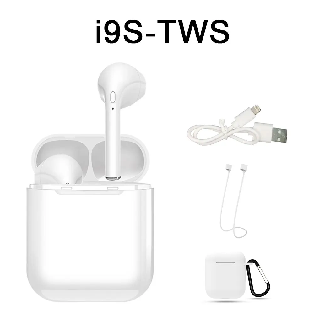 I9s TWS беспроводная Bluetooth гарнитура стерео для всех мобильных телефонов спортивные наушники для iPhone невидимые наушники с зарядным устройством - Цвет: No retail packaging