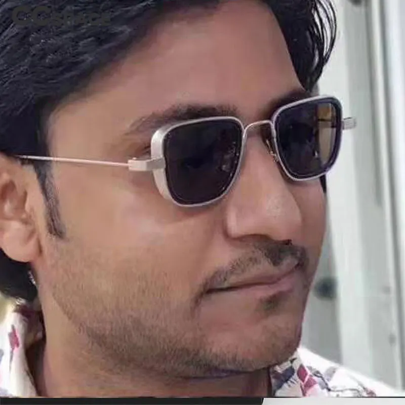 46164 солнцезащитные очки в квадратной оправе в стиле ретро Для мужчин Для женщин модные UV400