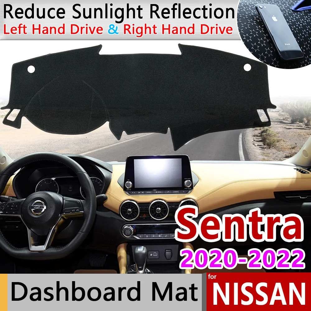 Для Nissan Sentra 2020 2021 2022 B18 Противоскользящий коврик для приборной панели защиты от