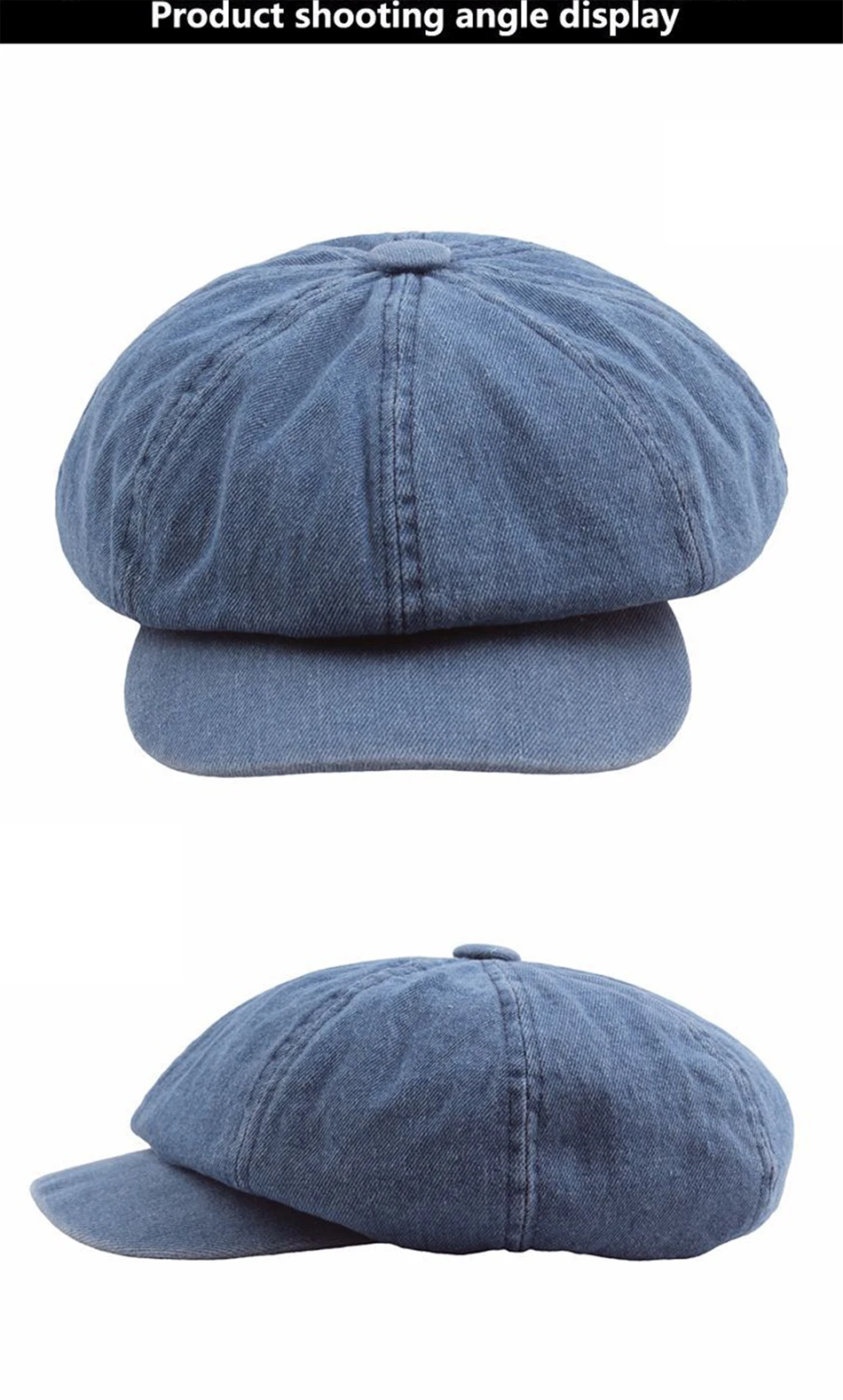 FS 2021 Topi Kanvas Denim Segi Delapan 