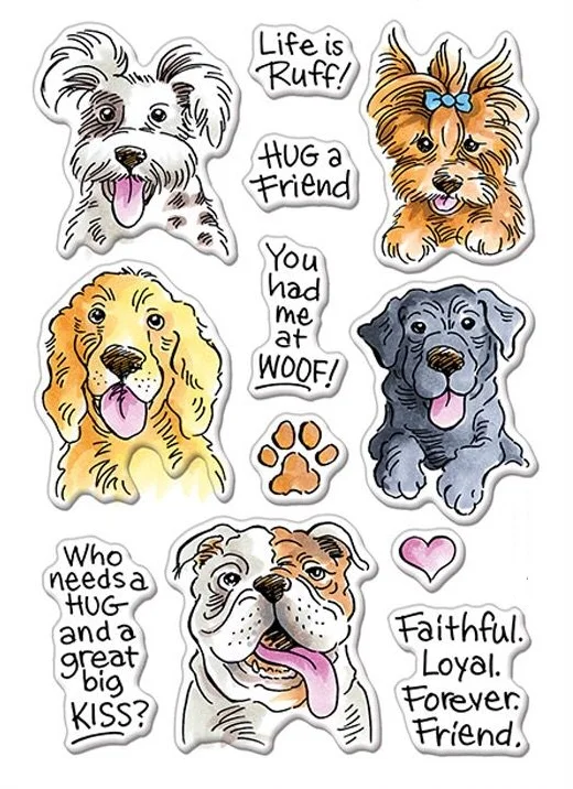 

DOG Clear Stamps Scrapbook Paper Craft Clear stamp scrapbooking A0529