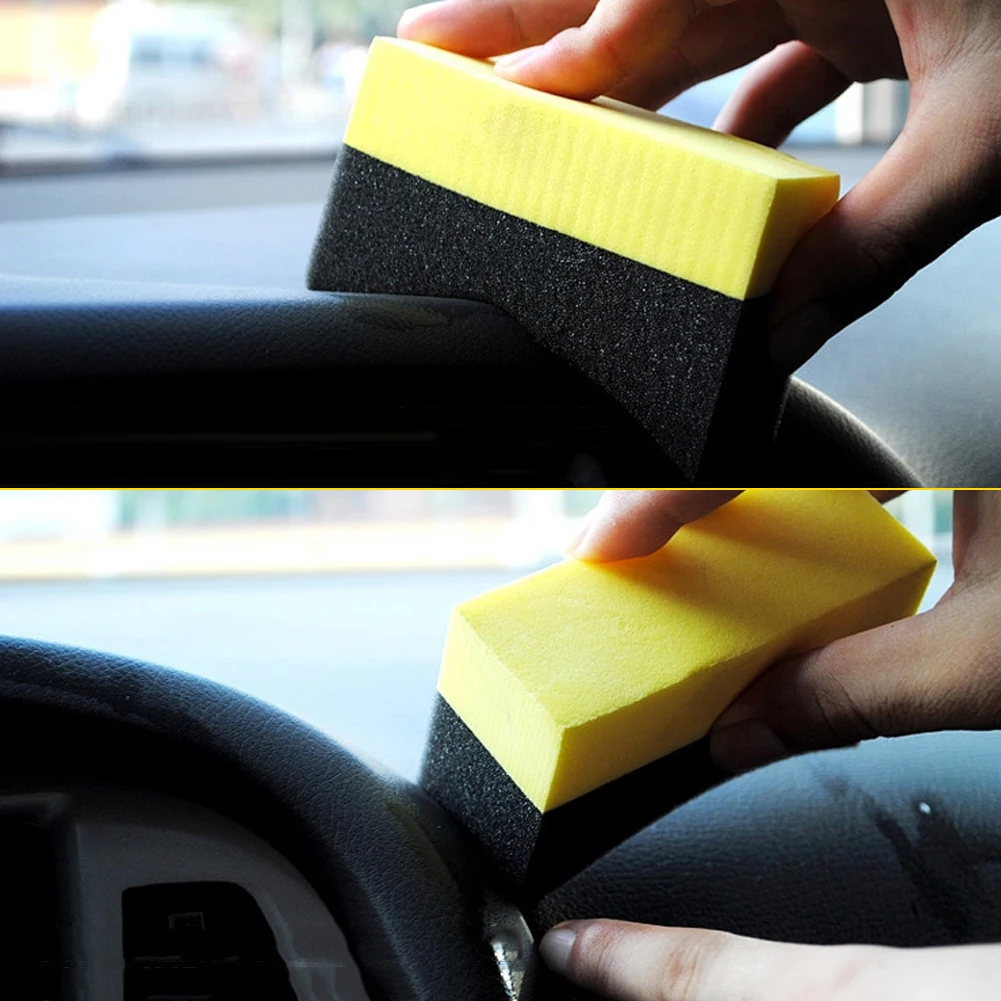 

1PC PE Multifunctional Waxing Cleaning Tool Corner Wipe Clear Residual Wax Wax Car Interior Cleaning Car Accessories Spong