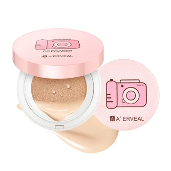 

Natural Nude Makeup Powder Air Cushion Face Concealer Moisturizing Brighten Skin BB Cream Exquisite And Compact