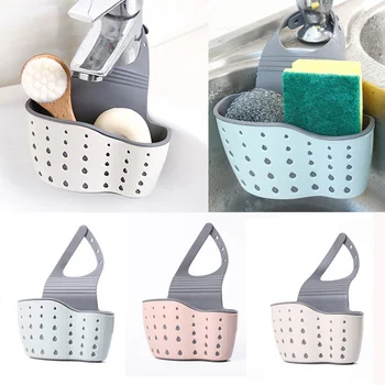 

Kitchen Sink Shelf Soap Sponge Drain Rack Holder Storage Suction Cup Kitchen Organizer Sink Accessories Wash Dropshipping