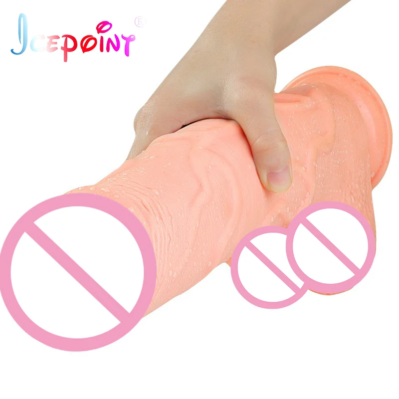 ICEPOINT 33.5*7cm thick dildo realistic no vibrator sex toys for woman large horse dildos sex toys machine or adult toy sex toys