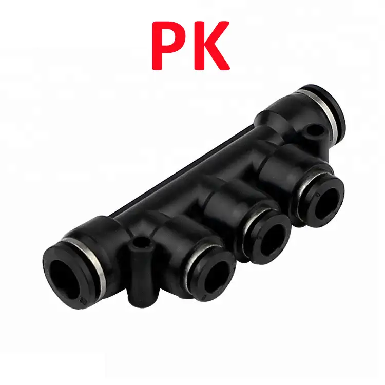 High Quality Black Pneumatic Fitting Pipe Connector Tube Air Quick Fittings 3/4/6/8/10/12/14/16mm PU PY PK PE PV SA HVFF  PZA PM - Image 8