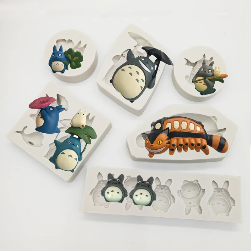 

Totoro Silicone Molds Fondant Cake Decorating Tools Silicone Molds Sugarcrafts Chocolate Baking Tools For Cakes Gumpaste Fimo