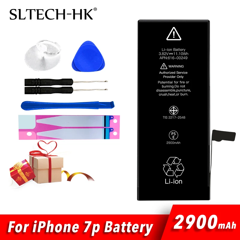 Литиевая батарея для iPhone 7 Plus сменные батареи внутренний телефон Bateria 1900mAh +