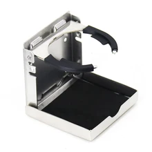 

Folding Car RV Cup Holder Stainless Steel Drink Holder Organizer Stowing Tidying Boat Car Accessories cup holder