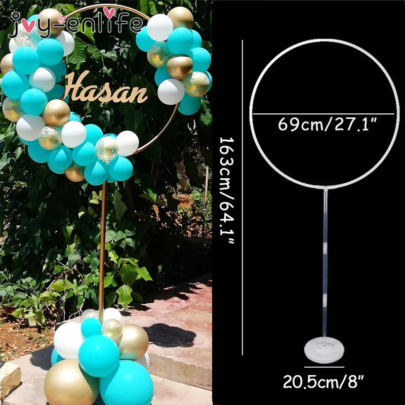 

1set 163x69cm Wide Circle Balloon Column Base And Plastic Poles Balloon Arch Wedding Decorations Birthday Event Party Supplies