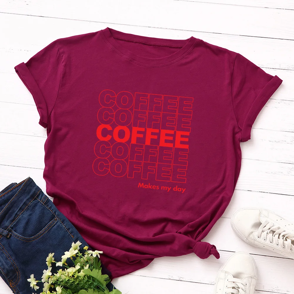 JFUNCY 100% Cotton Summer T Shirt Women O-neck Short Sleeve Woman Tees Tops Oversize S-5XL Casual Female T-shirts