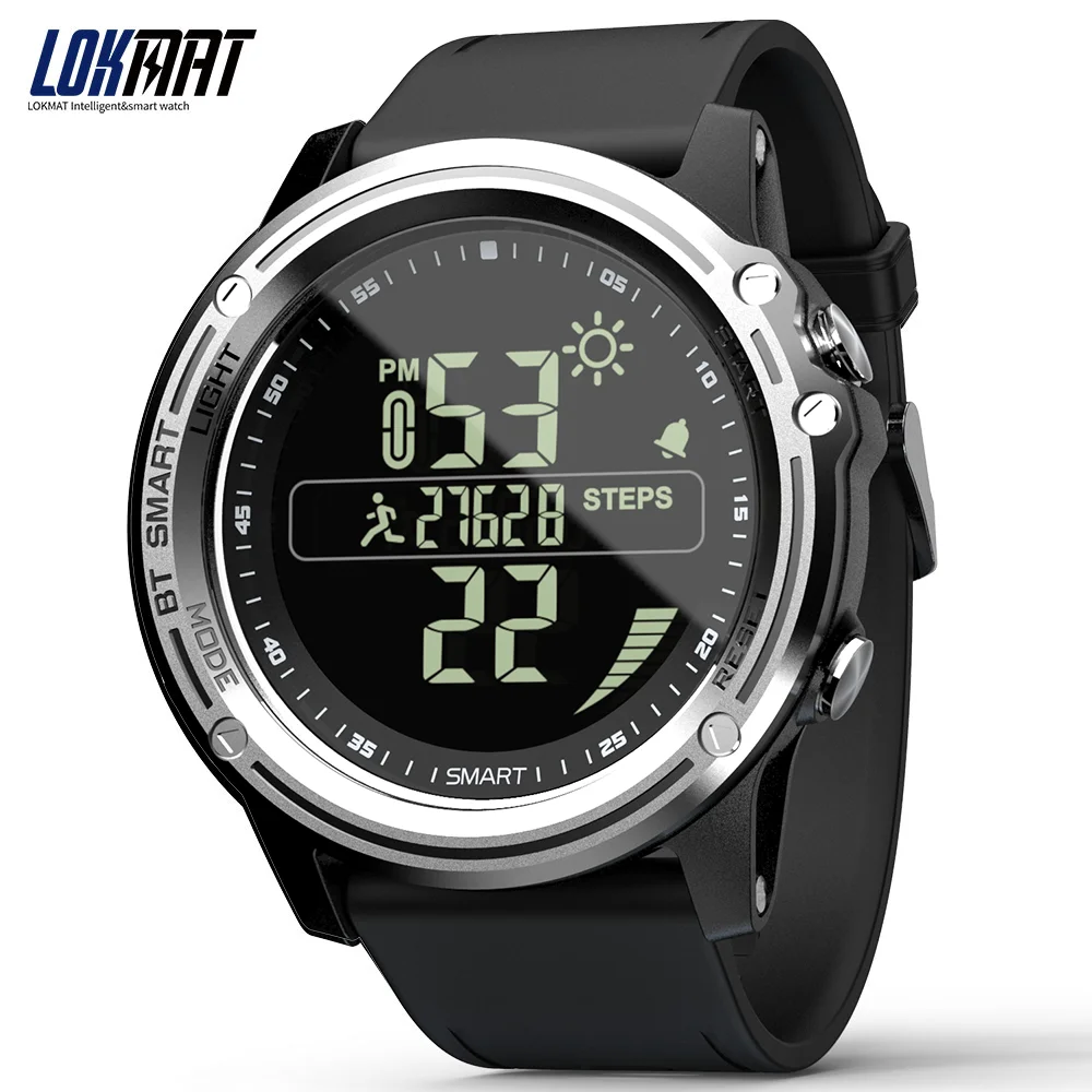

Lokamt Sport Pedometer Smartwatch Waterproof Call Reminder Bluetooth Real-time Weather SmartWatch Men For IOS & Android