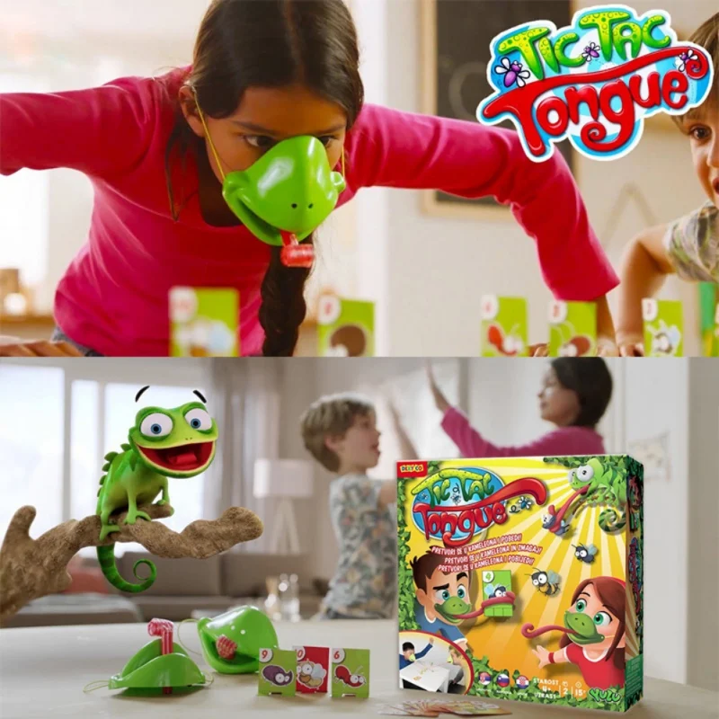 Игра на языке Интерактивная настольная легкая атлетика Лови жуков игра Хамелеон прилипание языка забавные настольные игры новые
