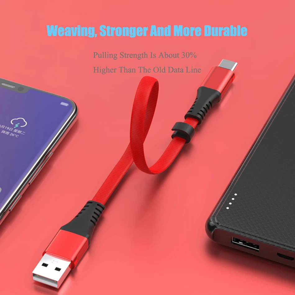 30 см короткий, для зарядного устройства кабель для передачи данных Micro usb type C осветительный кабель для iphone 6 huawei honor 9X Быстрая зарядка power Bank Кабели для телефонов