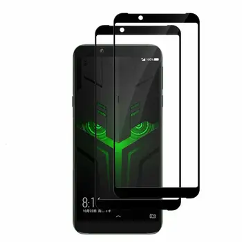 Перейти на Алиэкспресс и купить 5D 9H полное покрытие закаленное стекло для Xiaomi Black shark 1 2 защита для экрана для Xiaomi Black shark helo полная клеевая стеклянная пленка