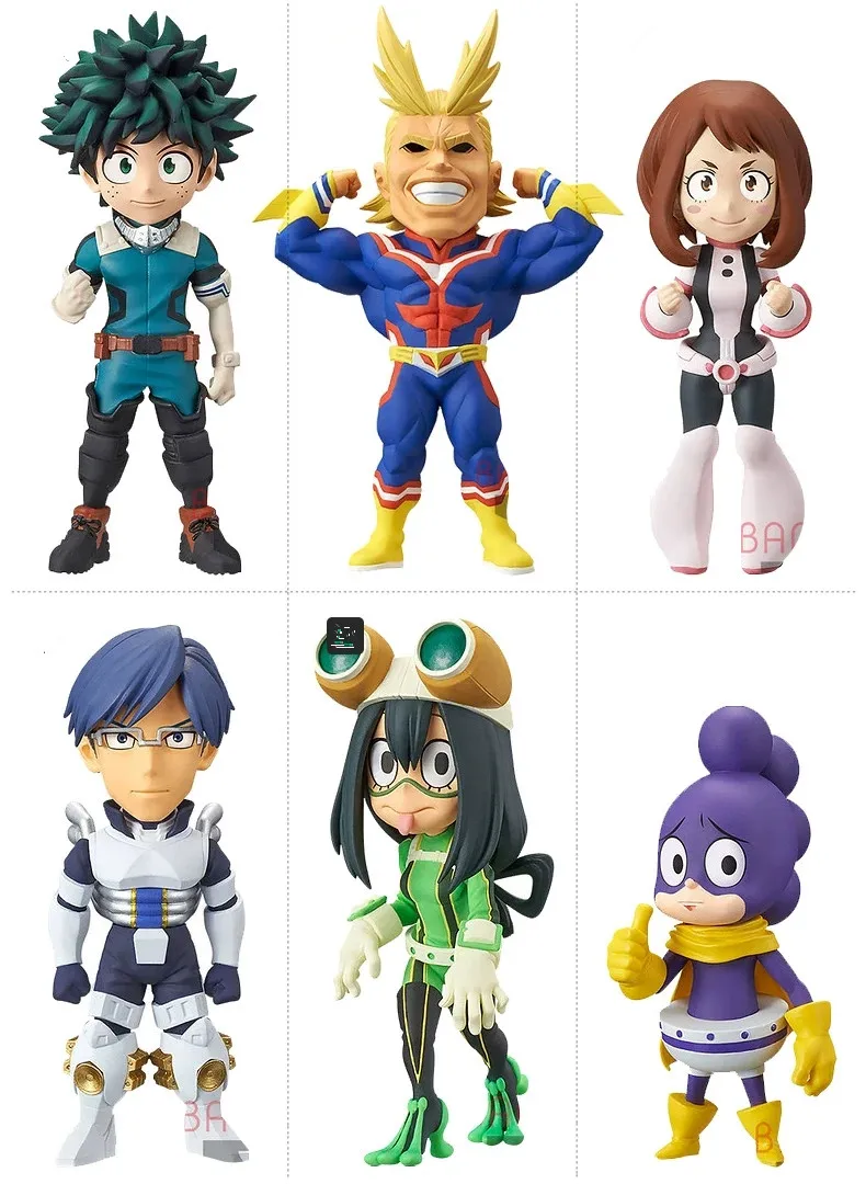 Оригинал Banpresto WCF My Hero Academy Figure set Izuku all might Tsuyu Ochako Tenya Коллекционная модель