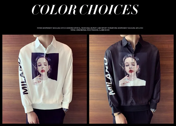 VOGUELEO 2019 корейская уличная рубашка Топы мужские белые черные свободные тонкие пальто футболка с героями мультфильмов хлопковые мужские