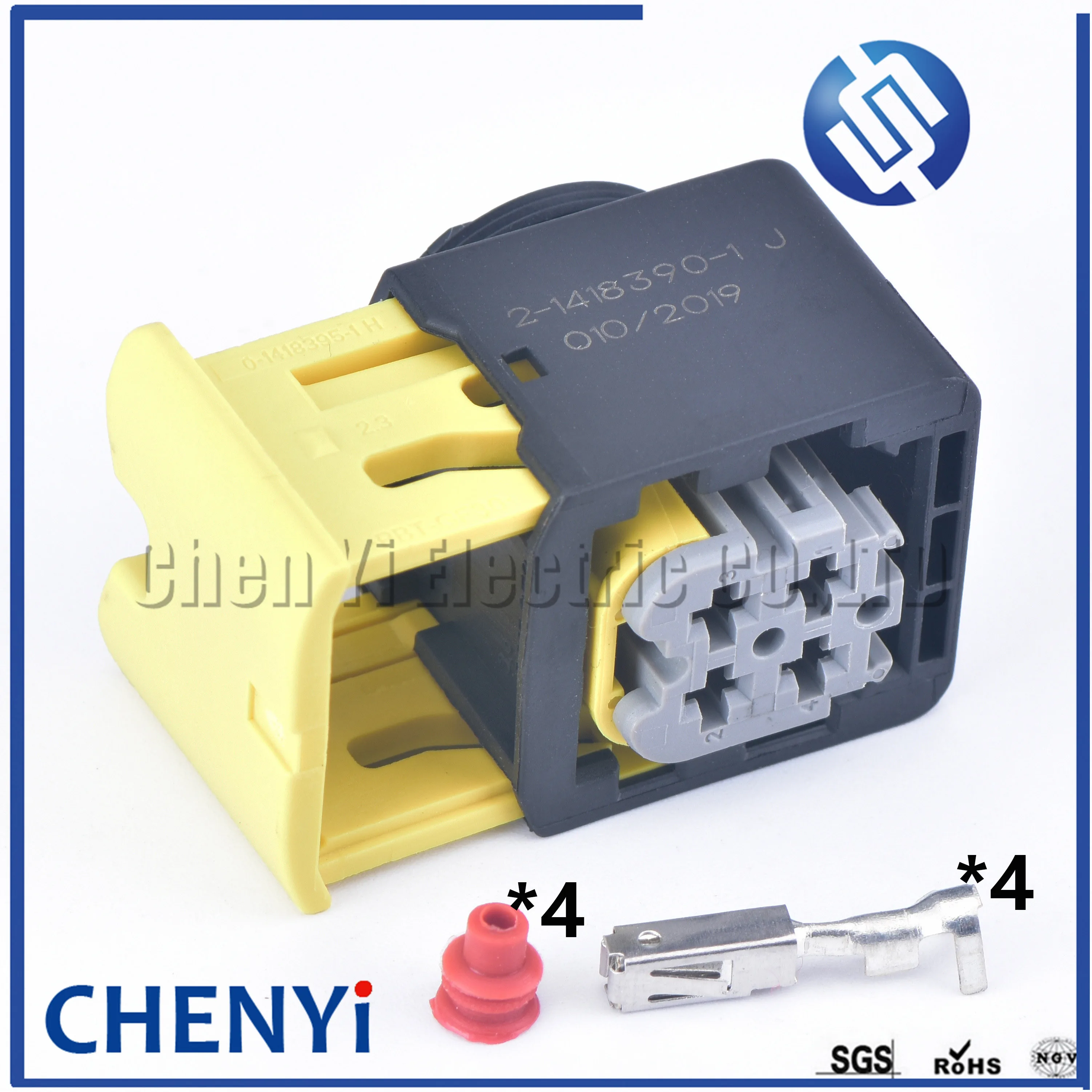 1 Set 4 Spille Te Tyco 2-1418390-1 Nitrox Sensore Di Ossigeno Spina Impermeabile Auto Connettore Del Cablaggio Presa Per Accessori Scr