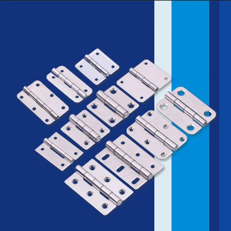 1pcs Stainless Steel Mute hinges for furniture Cabinet wardrobe Drawer Door Hinges Kitchen Furniture Hardware Accessories