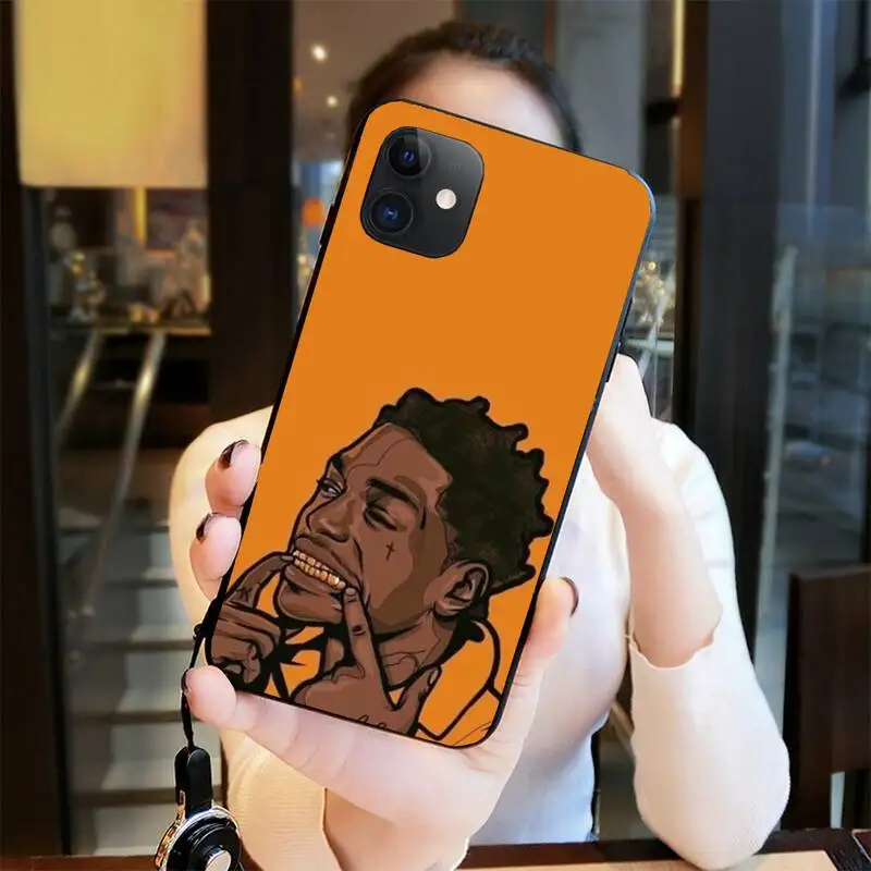 CUTEWANAN Kodak Black Rapper Phone Case Cover for iPhone 11 pro XS MAX 8 7 6 6S Plus X 5S SE 2020 XR case
