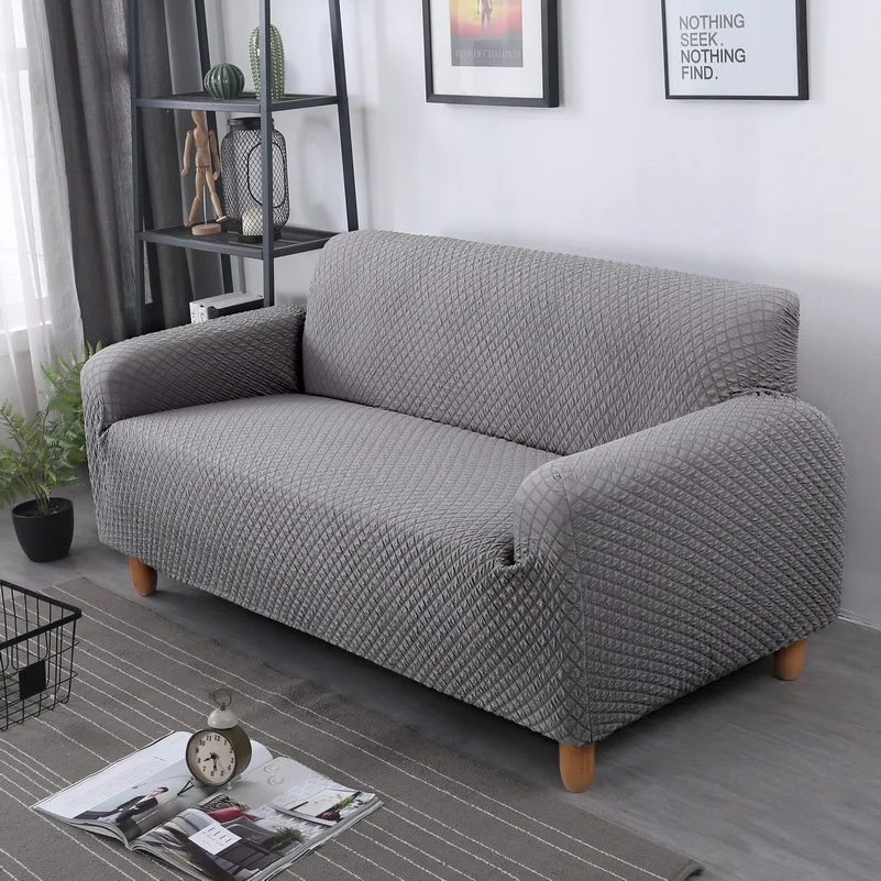 

Non-slip Thicken Knitting Sofa Covers Elastic All-inclusive Polyester Stretch Sofa Towel Sofa Cushion Slipcovers 1/2/3/4-seater