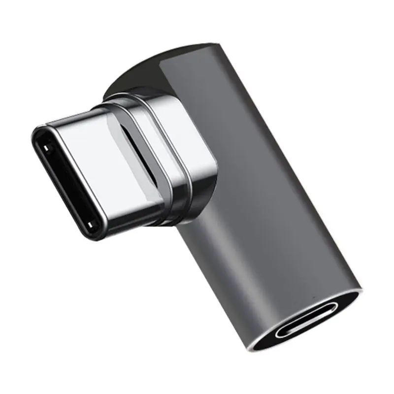 Магнитный адаптер типа c конвертер USB-C Кабель 90 градусов разъем для зарядки для Apple Macbook H7ED